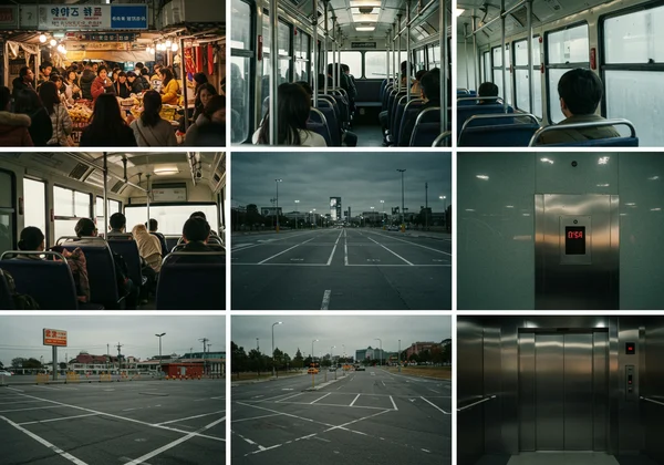 Visual depiction of common agoraphobia triggers and fears.