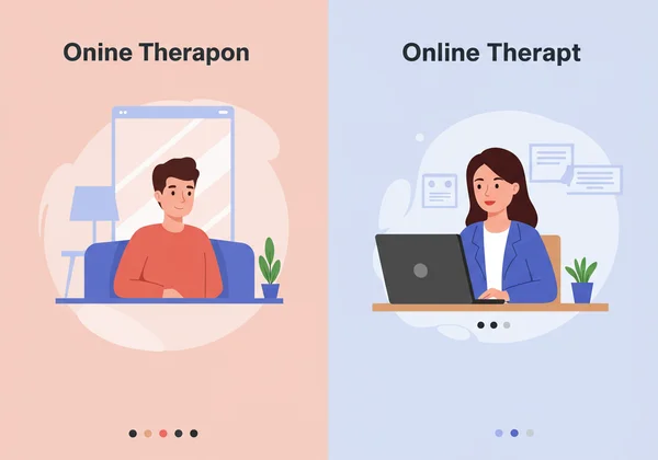 Finding a therapist online, virtual therapy session