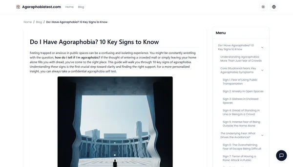 Tôi có mắc Agoraphobia không? 10 Dấu hiệu chính cần biết